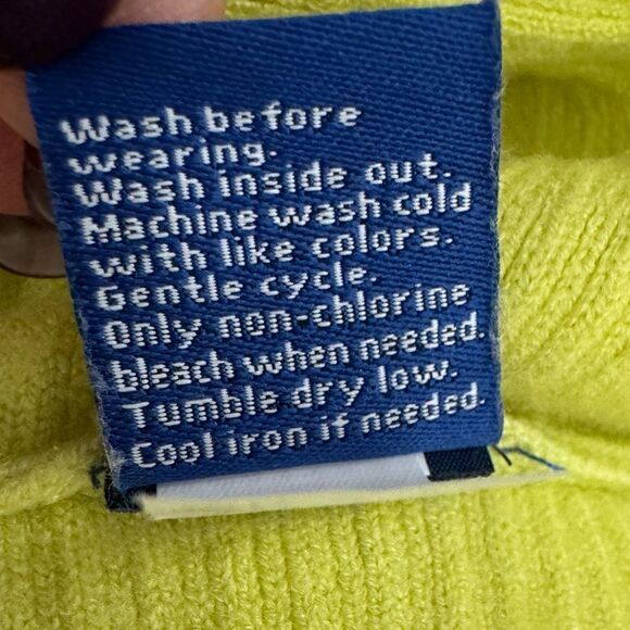 Apt. 9 Yellow Green Sweater Size Small Crew Neck - Picture 8 of 8